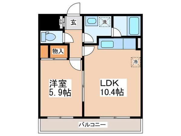 エルラード北里Ⅰの物件間取画像